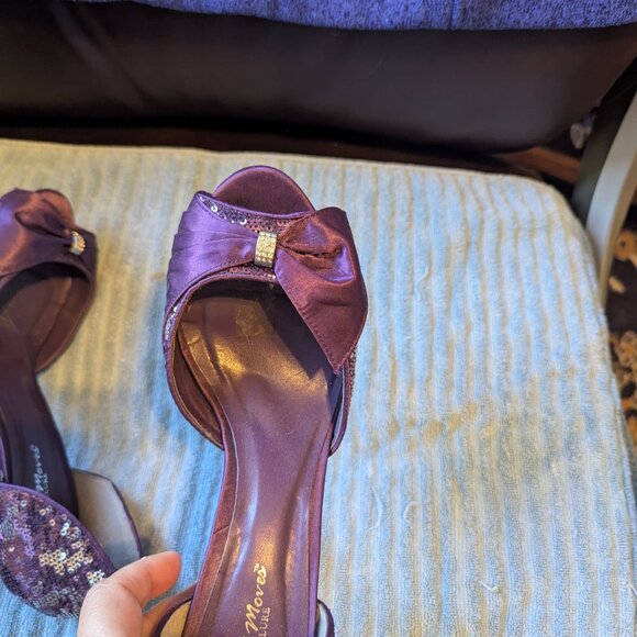 Allure Night Moves Starlight  | Purple | Sequin Glittering Platform | 10 | EUC - Picture 9 of 12